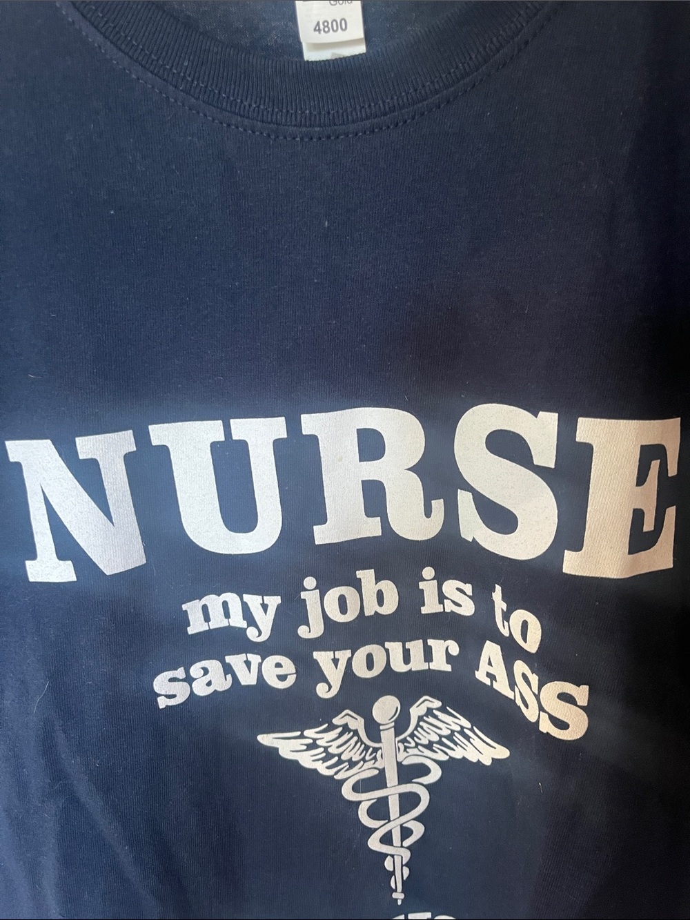 NURSE Graphic Tee - Navy Blue